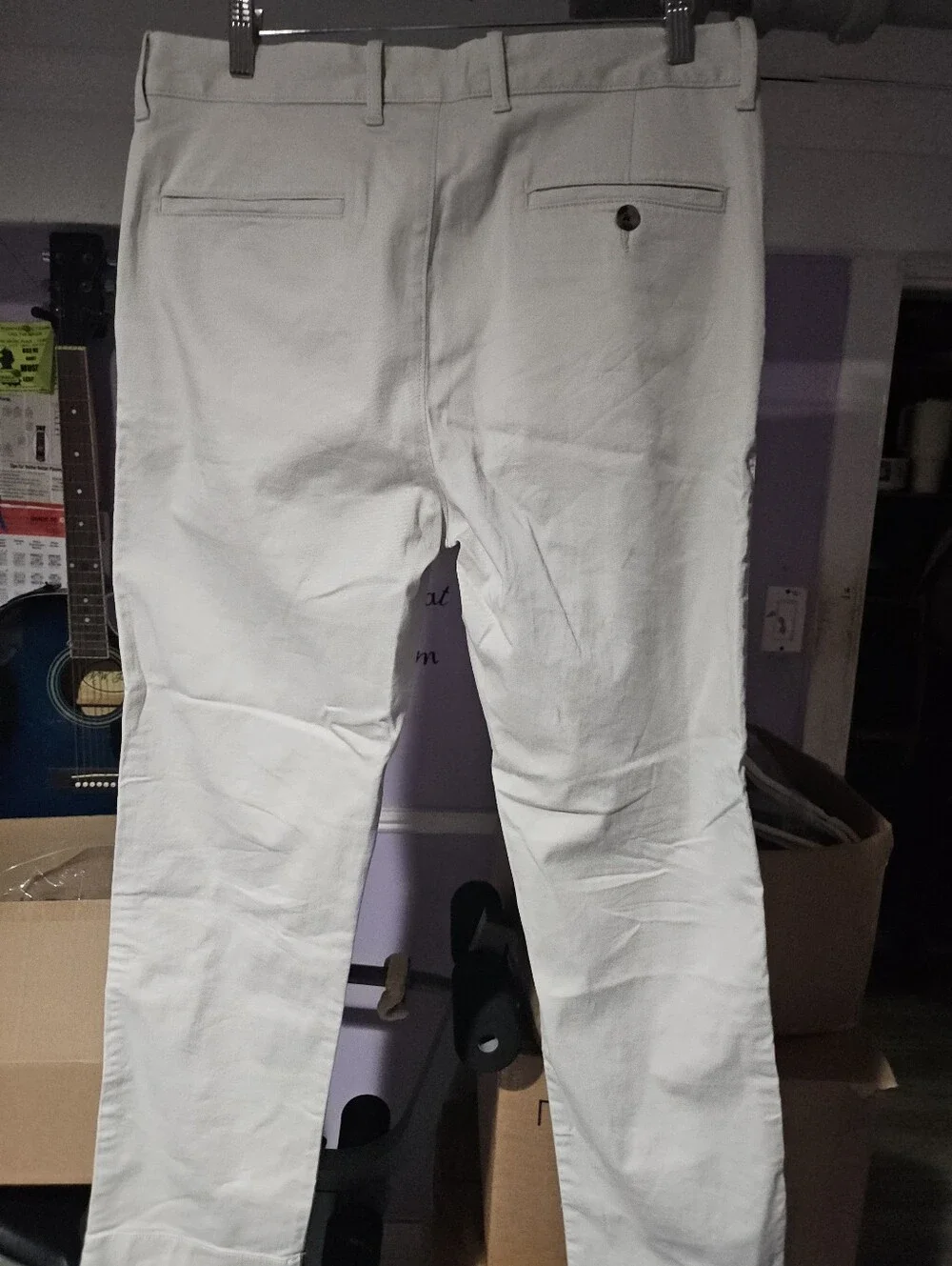 J. Crew Men's Cream Chino Pants